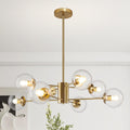 Gold Sputnik Globe Chandelier