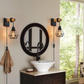 Farmhouse Plug‑in Wall Sconces Set of 2