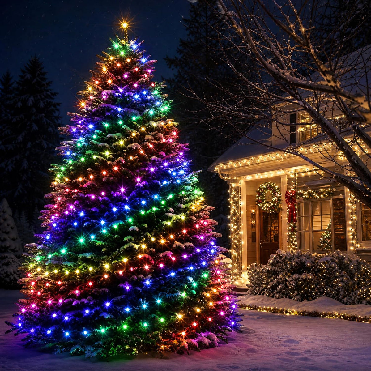 RGB Christmas String Lights Remote‑App Controlled